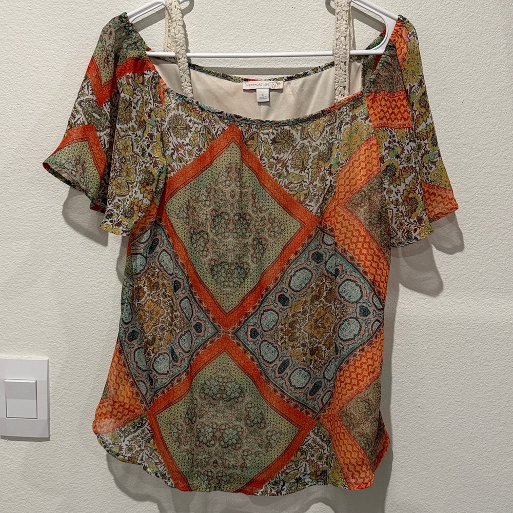 Westport Multicolor Paisley Blouse